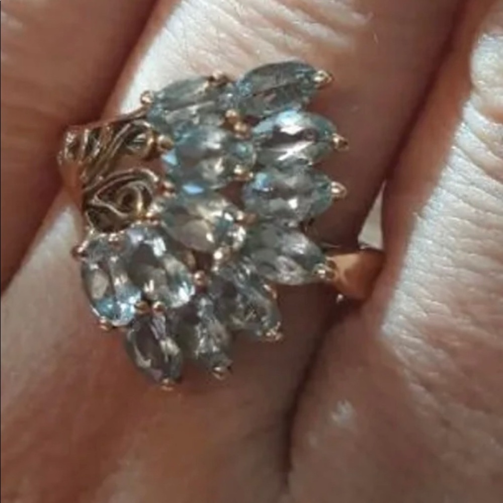 Blue Topaz ring - Picture 3 of 4